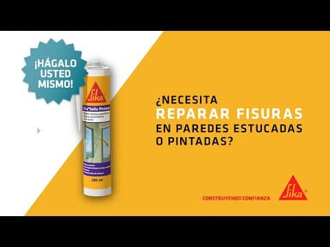 Sellar fisuras o grietas sin movimiento en interiores o exteriores - Sika®Sello Pintores